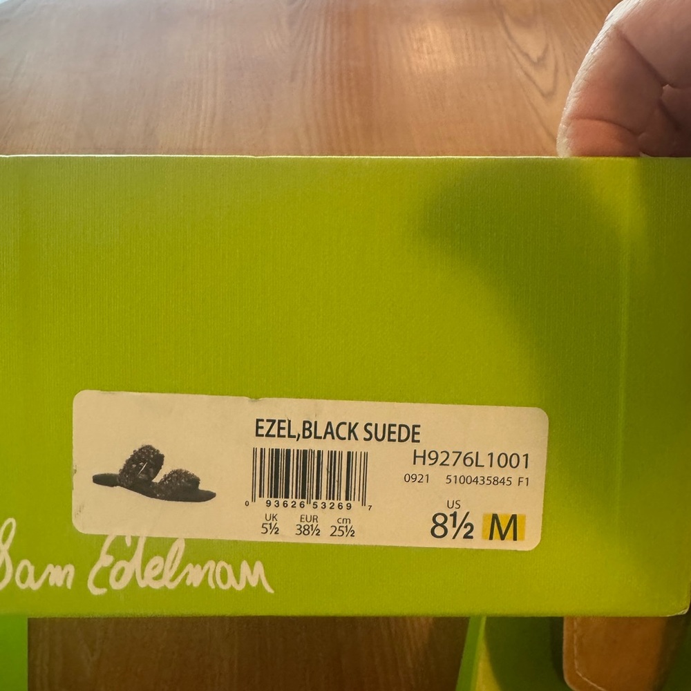 Sam Edelman Black Suede Footwear